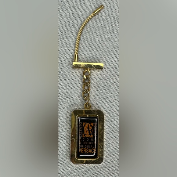 Versace Gold Key Chain, Versace della collezione Metal Keychain - Keyring - Picture 2 of 6
